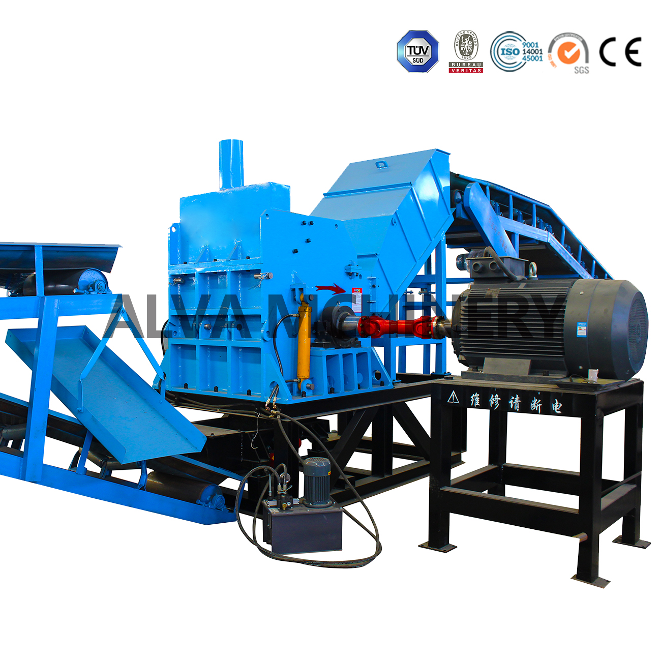 Triturador de sucata de a&ccedil;o